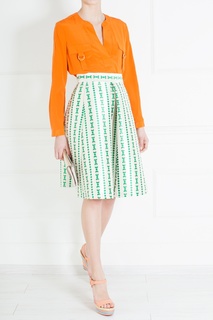 Клатч из кожи и хлопка Flirty Clutch Diane Von Furstenberg