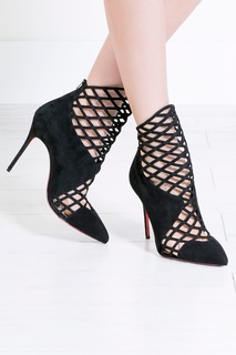 Замшевые ботильоны Mrs Bouglione 100 Christian Louboutin