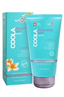 Солнцезащитный крем для лица и тела увлажняющий без запаха SPF45 148ml Coola Suncare