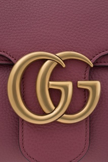 Кожаная сумка GG Marmont Leather Shoulder Bag Gucci