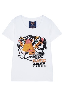 Хлопковая футболка Valentin Yudashkin for Amur Tiger Center