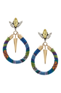 Позолоченные серьги с кристаллами Swarovski Anton Heunis