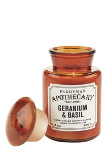 Ароматическая свеча Geranium & Basil, 227гр Paddy Wax