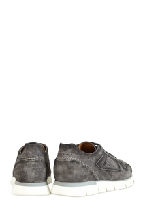 Замшевые кроссовки Santoni
