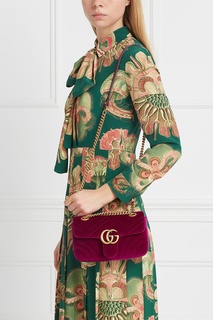 Бархатная сумка GG Marmont Gucci
