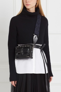 Кожаная сумка Guitar Rockstud Rolling Noir Valentino