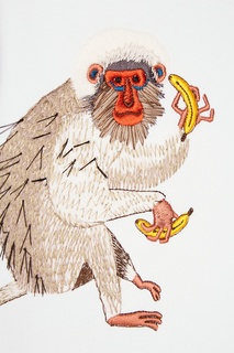 Свитшот с вышивкой Three Monkeys Katya Dobryakova
