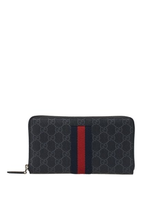 Черный кошелек с монограммами Gucci