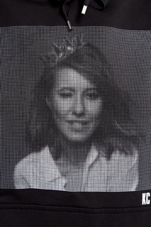 Черное худи с фотопринтом Terekhov Girl