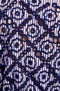 Платье-рубашка с контрастным подолом Sandro