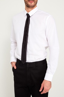 Черный галстук с меховой полосой Fendi