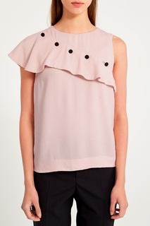 Топ с асимметричной отделкой Maje