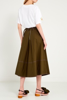 Хлопковая футболка с рисунком Marni
