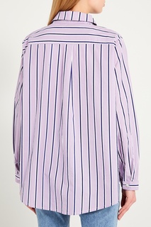 Фиолетовая рубашка в полоску D.O.T.127