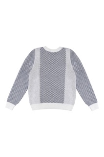 Серый пуловер с текстурированной отделкой Jacote