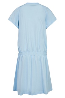 Голубое платье с аппликацией Fendi Kids