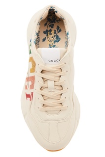 Кроссовки с блестящим логотипом Gucci