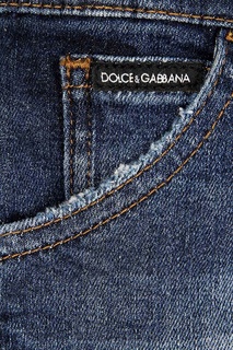 Потертые синие джинсы Dolce&Gabbana Children