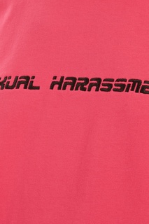 Розовая футболка с надписью Artem Krivda