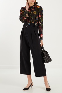 Черная кожаная сумка с заклепками Rockstud Valentino