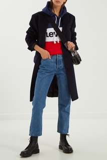 Контрастное худи с логотипом Red Tab Levis