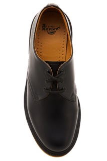 Кожаные ботинки на плоской подошве Dr Martens