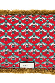 Диванная подушка с вышитым леопардом Gucci