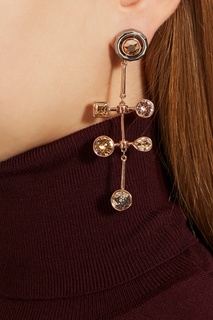 Серьги с покрытием розовым золотом Atelier Swarovski x Peter Pilotto