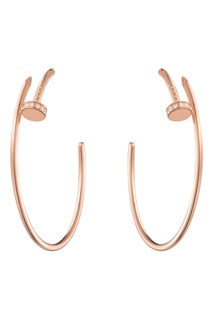 Серьги Juste un clou из розового золота с бриллиантами Cartier