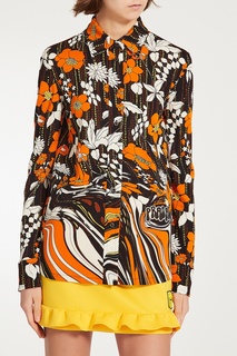 Блузка с цветочным принтом Prada