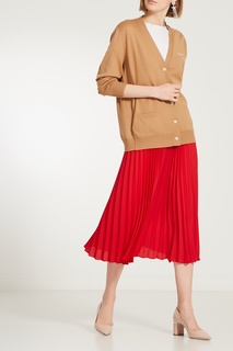 Лакированные бежевые туфли Miu Miu