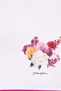 Одеяло с цветочными принтом Dolce&Gabbana Children