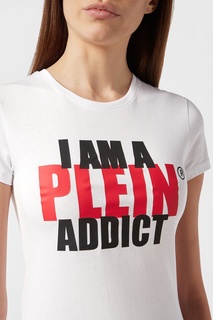 Белая облегающая футболка Philipp Plein