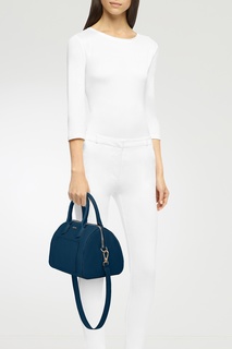 Бирюзовая кожаная сумка Alba Furla