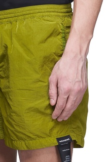 Зеленые шорты с эластичным поясом Nemen