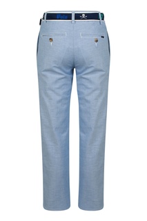 Голубые брюки с контрастным ремнем Polo Ralph Lauren Kids