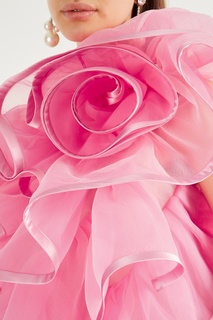 Короткое розовое платье с оборками The Marc Jacobs
