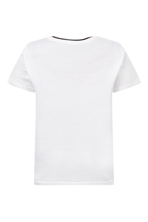 Серая футболка с белой аппликацией Dolce&Gabbana Children