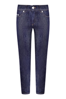 Синие прямые джинсы с логотипом Dolce&Gabbana Children