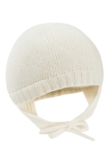 Белая вязанная шапка Il Gufo