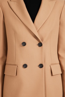 Двубортный жакет цвета карамели Maje