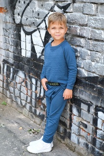 Синие спортивные брюки на мальчика LU Kids