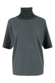 Серый пуловер с короткими рукавами Fabiana Filippi