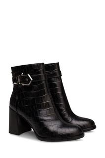 Черные ботильоны на молнии Portal