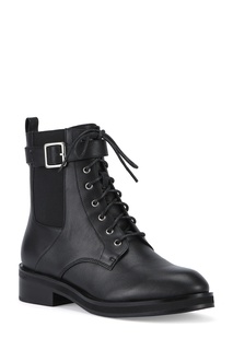 Черные ботинки со вставкой и ремнем Portal