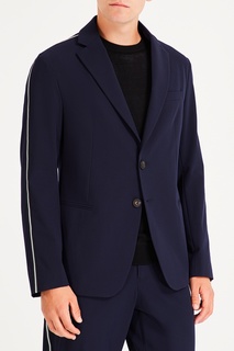 Синий пиджак с отделкой Emporio Armani
