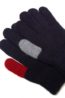 Синие перчатки с цветными акцентами Junior Republic