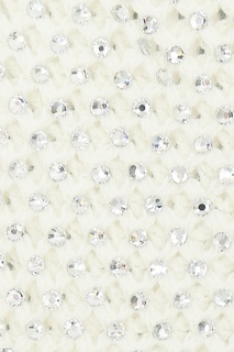 Молочно-белая ажурная водолазка с кристаллами Ermanno Scervino
