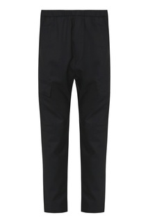 Черные шерстяные брюки с накладными карманами Barena