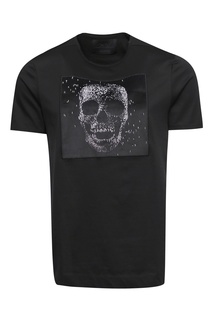 Черная футболка с принтом-черепом Limitato